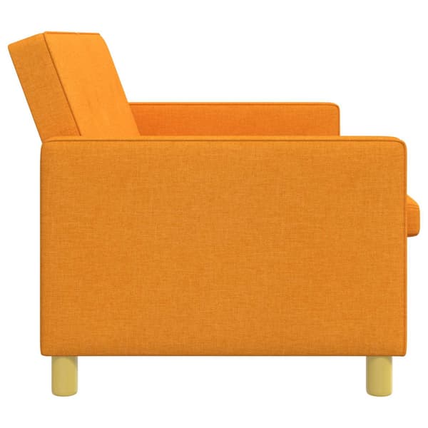 Pull Out Sofa Bed Mörkgul Tyg