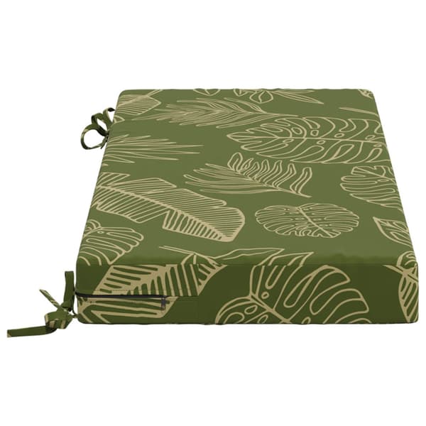 Bänk kudde SOEST 100% Polyester Bladdesign 60 x 40 x 8 cm