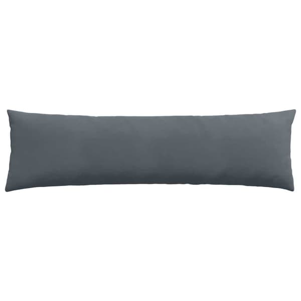 Sofakuddar 2 pcs Mörkgrå 145 x 40 cm Kordread tyg