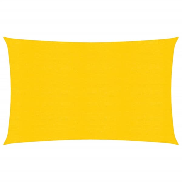 Solsegel 160 g/m² rektangulär gul 4x6 m HDPE