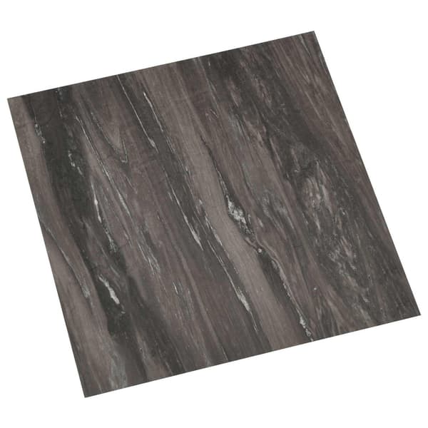 Golvplankor 55 pcs Mörkgrå 5,11 m² PVC