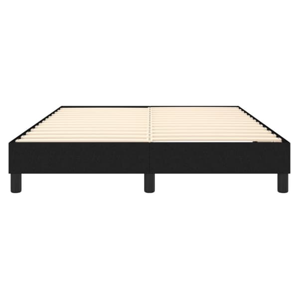 Boxspring-sängram svart 140x190 cm tyg