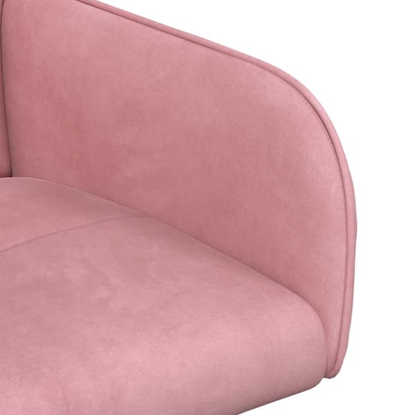 Matstolar 2 pcs Sammet Rosa 59 x 56,5 x 86 cm