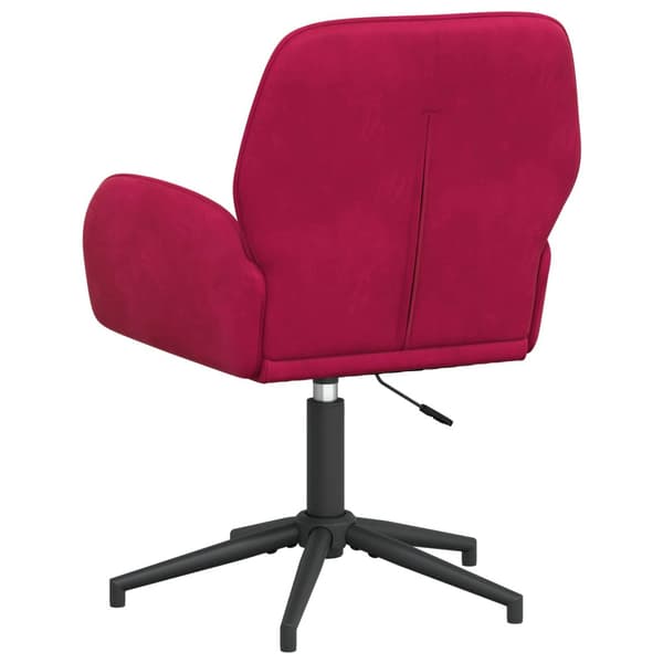 Svanstol 54 x 55 x 90 cm Vinröd Sammet