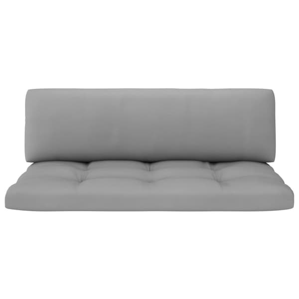 Mittensektion till pallsoffa vit impregnerad furu
