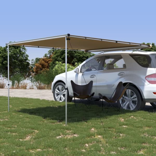 Husvagnsmarkis 2,4x3x2,15 m beige