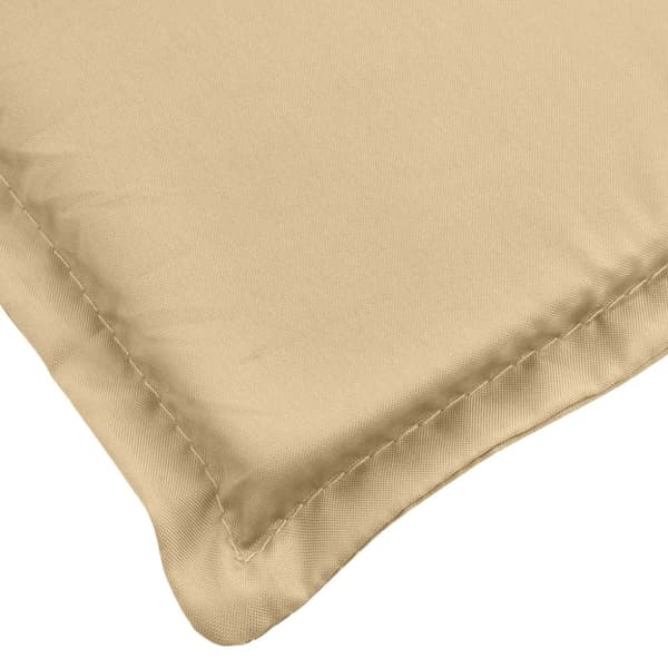 Solsängsdyna melerad beige 186x58x4 cm tyg
