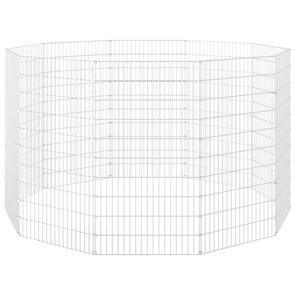 Husdjursbur 10-panel 54x100 cm galvaniserat järn
