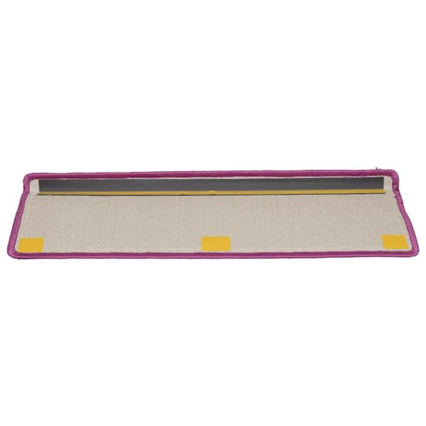 Trappmattor 20 st 65x21x4 cm violett rektangulär kant