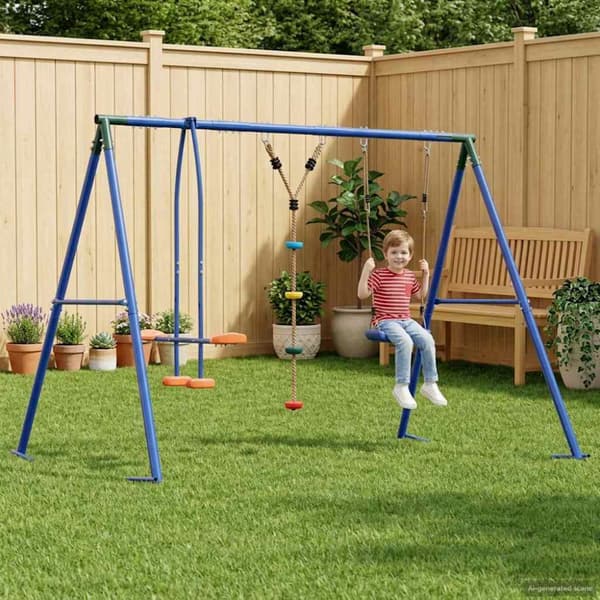 Utegunga set Flerfärgsdesign Stål och PE