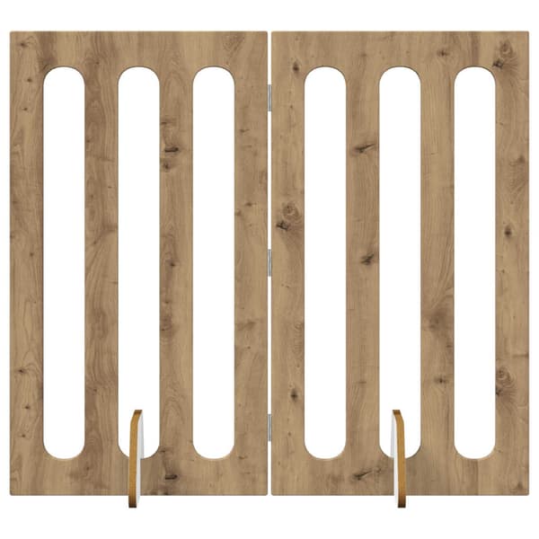 Fällbar husdjursgrind 2 pcs Artisan Ek 100,5 x 38 x 90 cm