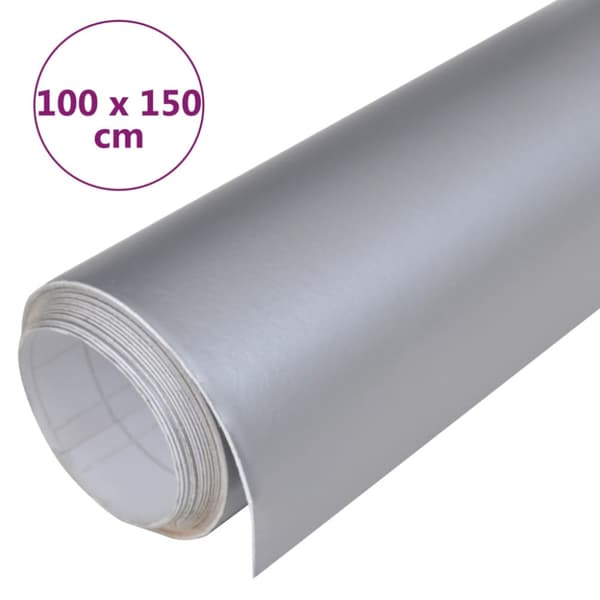 Bilfoliering matt silver 100x150 cm