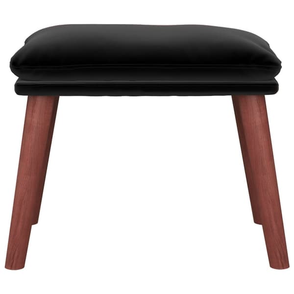 Fotpall svart 45x29,5x35 cm sammet