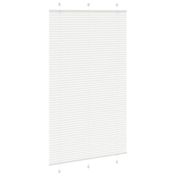 Plisserad persienn vit 120x200 cm tyg bredd 119,4cm polyester