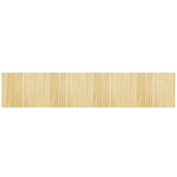 Matta rektangulär ljus naturlig 80x400 cm bambu