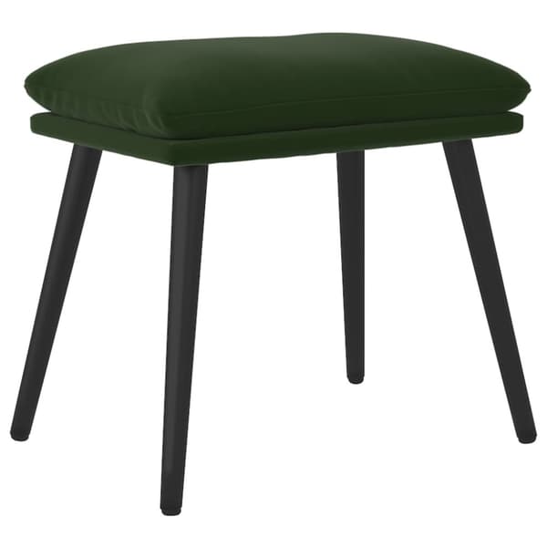 Fotpall mörkgrön 45x29,5x35 cm sammet