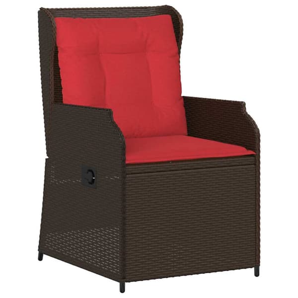 Trädgårdsbänk 2 pcs Brun konstrotting