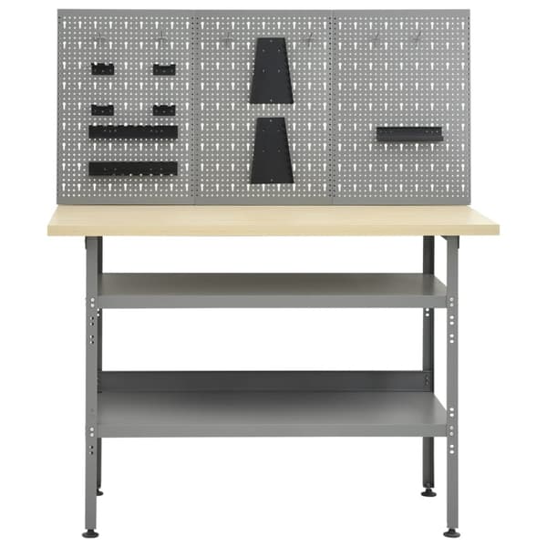 Arbetsbänk med 3 väggpaneler