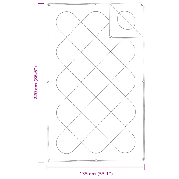 2-i-1 Duntäcke Vit 220 x 135 x 8 cm Polyester