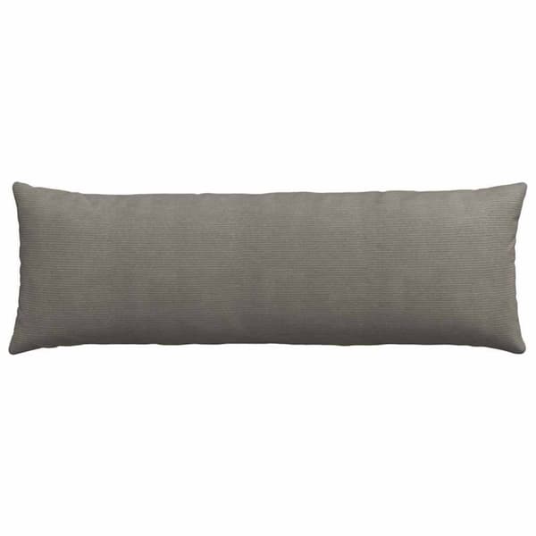 Sofakuddar 2 pcs Ljusgrå 120 x 40 cm Kordread tyg