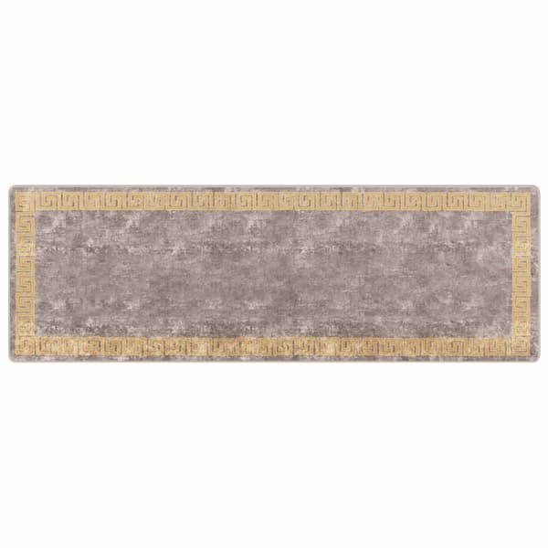 Mattlöpare MARSA Grå 100 x 300 cm Polyester och PVC