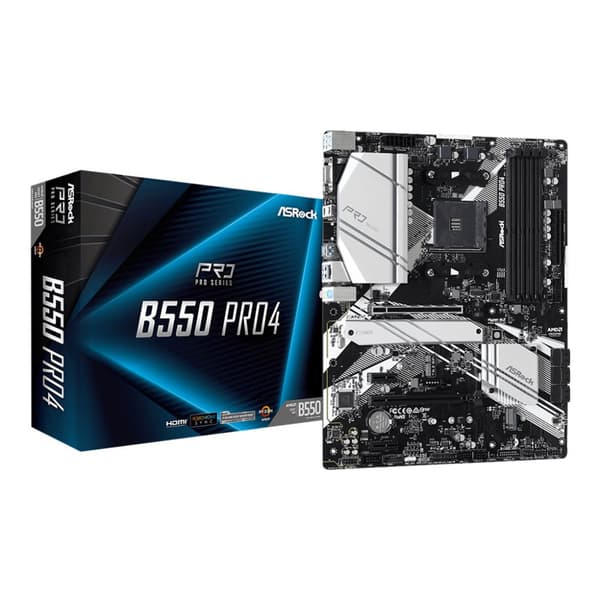 ASRock B550 Pro4 - moderkort - ATX - Socket AM4 - AMD B550