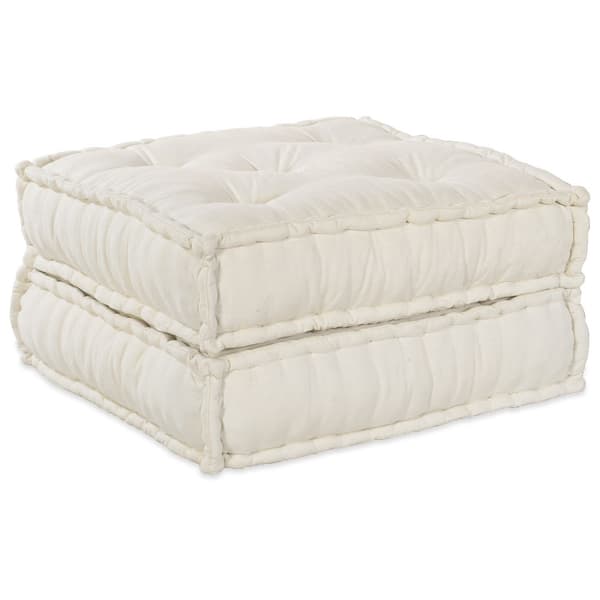 Modulsofa enhet 2 pcs Gräddvit 140 x 70 x 36 cm Tyg