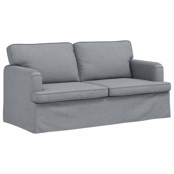 Soffa Ljusgrå 142 x 80 x 85 cm tyg