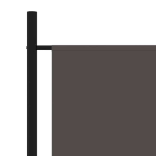 Rumsavdelare 3 paneler antracit 260x180 cm
