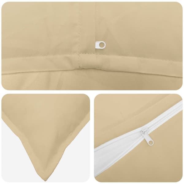 Kuddöverdrag 6 st HOUTEN Beige 40 x 40 cm Polyester