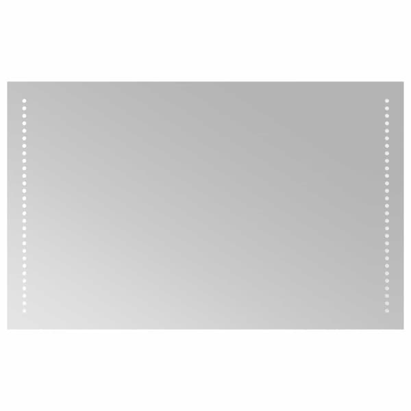 LED Badrumsspegel Transparent 80 x 50 cm härdat glas
