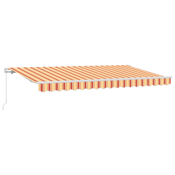Utfällbar markis Gul 400 x 200 cm tyg