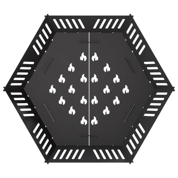 Eldstad Svart 80 x 80 x 23 cm Stål