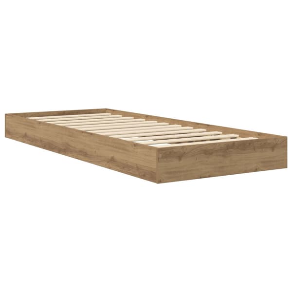 Golvsängsram Artisan-ek 80 x 200 cm Konstruerat trä