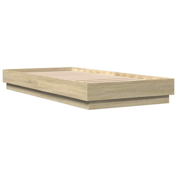 Golvsängsram Sonoma-ek 80 x 200 cm Konstruerat trä