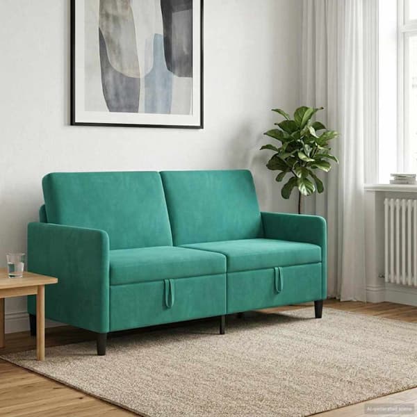 Soffa med förvaring Turkos 172 x 78 x 87 cm Polyester