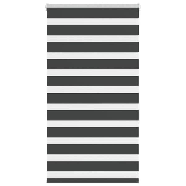 Rullgardin zebra svart 70x150 cm tyg bredd 65,9 cm polyester