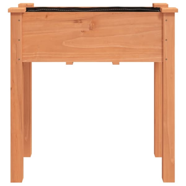 Odlingslåda med foder brun 71x37x76 cm massivt granträ