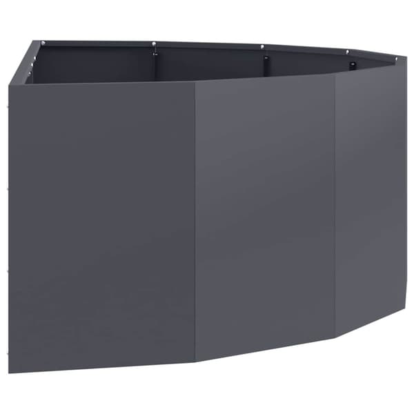 Planteringskärl Antracit 120 x 60 x 35 cm Stål