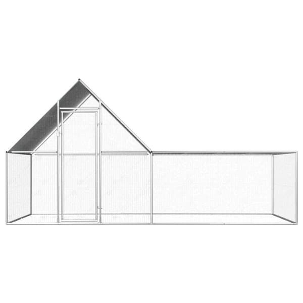 Hönsbur 4x2x2 m galvaniserat stål