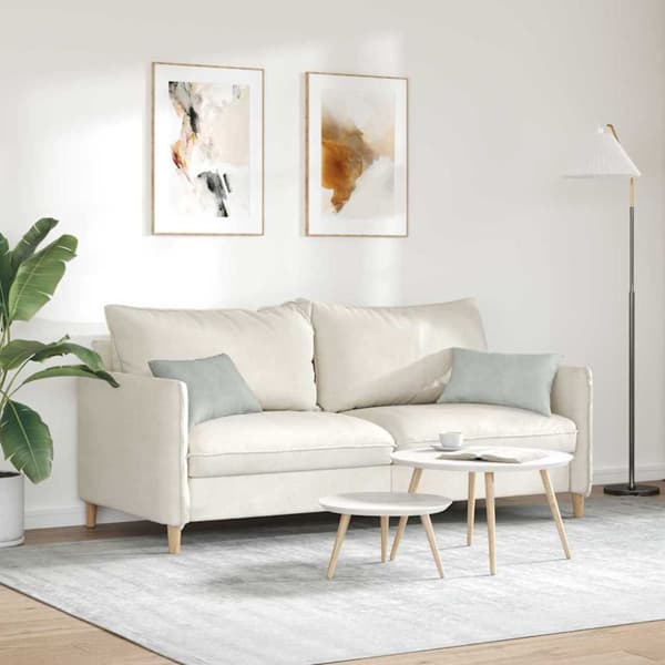 Sofakuddar 2 pcs Ljusgrå 50 x 30 cm Kordread tyg