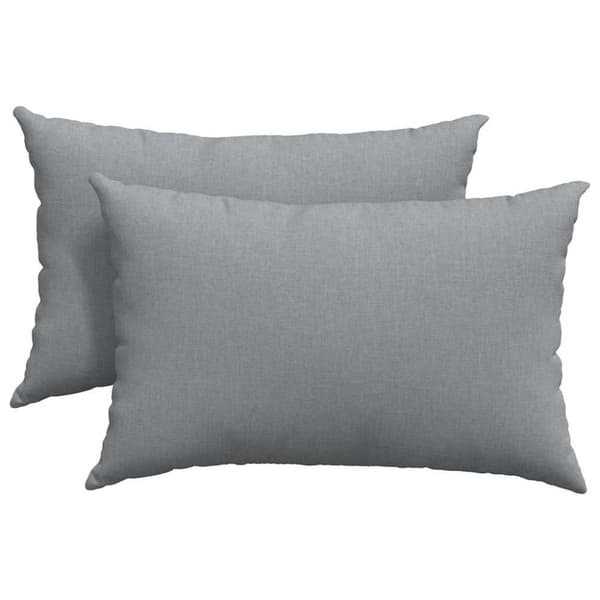 Sofakuddar 2 pcs Ljusgrå 60 x 40 cm tyg