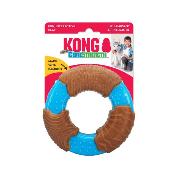 Hundleksak CoreStrength Bamboo Ring Small KONG 9,5x2,5 cm