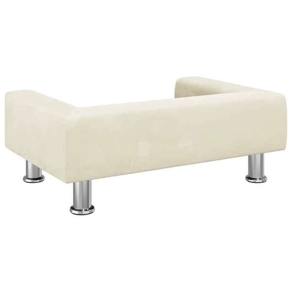 Barnsoffa gräddvit 70x45x26,5 cm sammet
