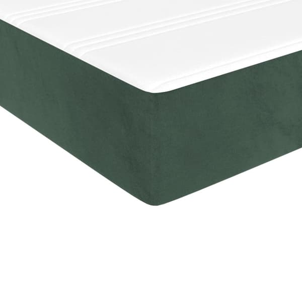 Pocketresårmadrass medium mörkgrön 90x220x20 cm sammet