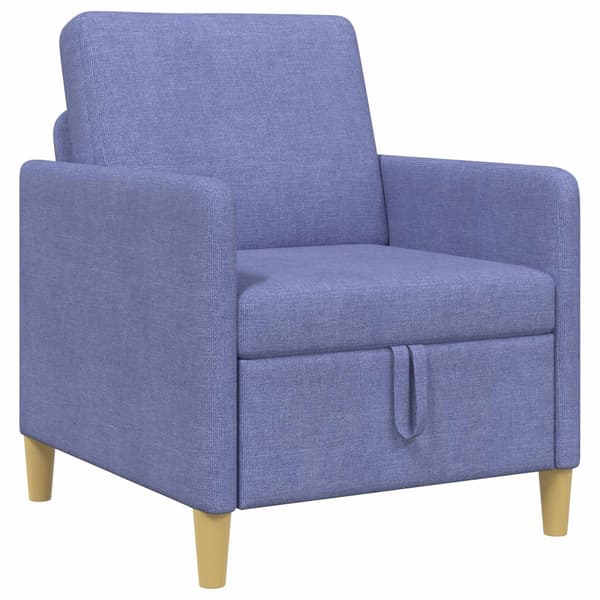 Soffa med förvaring Jeansblå 72 x 78 x 87 cm Polyester