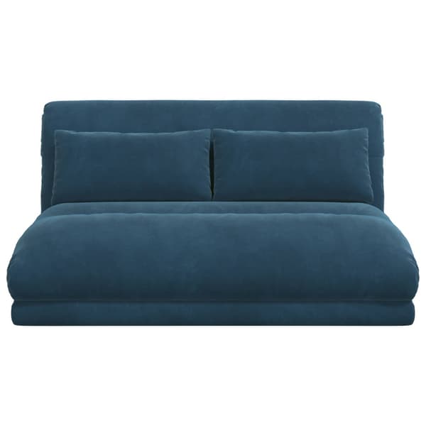 Golvstol Blå 110 x 82 x 55 cm Sammet