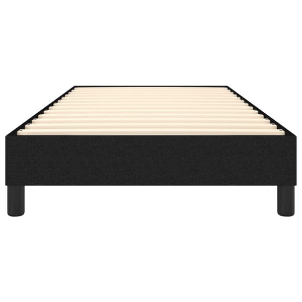 Boxspring-sängram svart 100x200 cm tyg