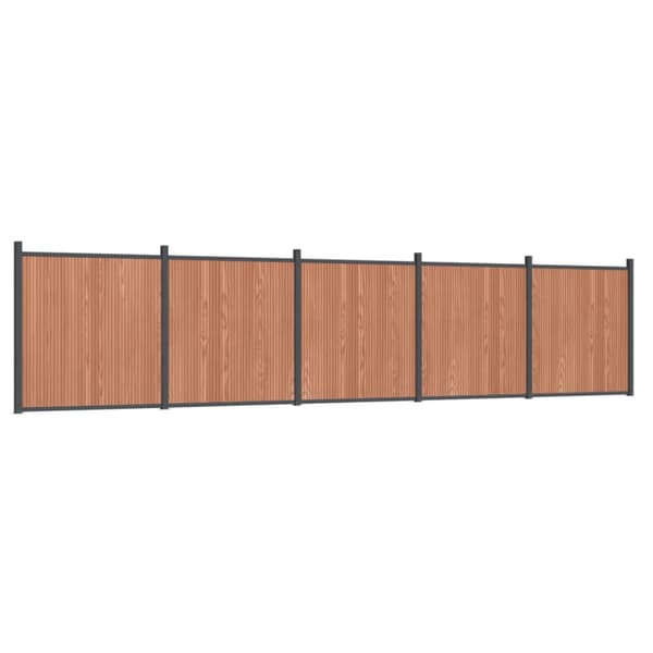 Staketpanel brun 872x186 cm WPC