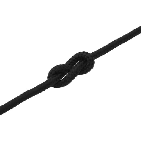 Båtsnöre 16 mm 15 m Svart Polyester